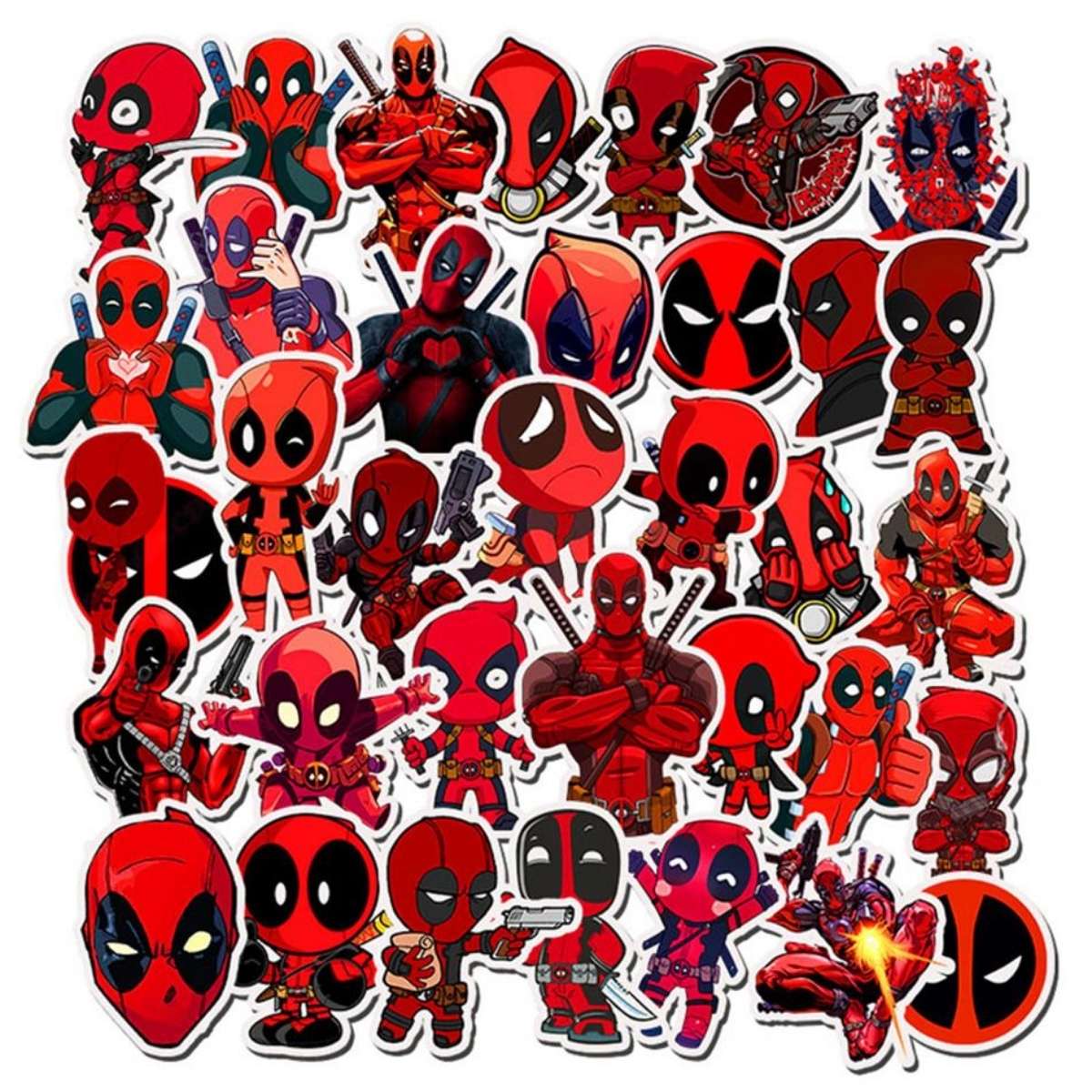 Pack x 5 Stickers DeadPool