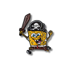 Pin Metálico Bob Esponja Pirata Contento
