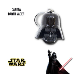 Llavero Cabeza Darth Vader vista frontal con imagen tematica