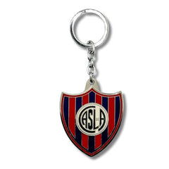 Llavero Metálico San Lorenzo Fondo plateado