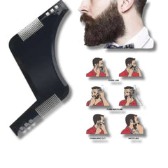 Peine para Moldear Barba Todo en Uno Color Negro