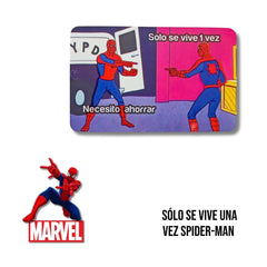 Carnet Sticker Cover Sólo se Vive una Vez Spider-Man