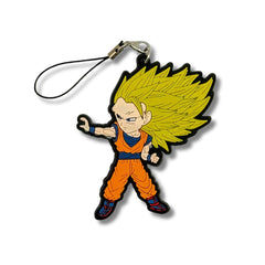 Llavero PVC Cordón Lariat Goku SSJ3 Pequeño