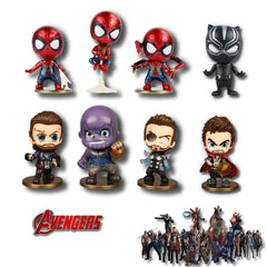 Figuras Avengers Cabezones Infinity War x 8 Unidades