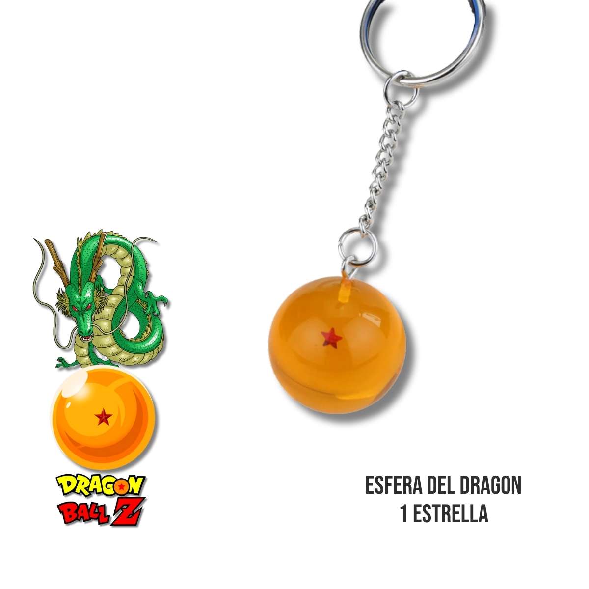 Llavero Esfera del Dragon 1 Estrella de Dragon Ball