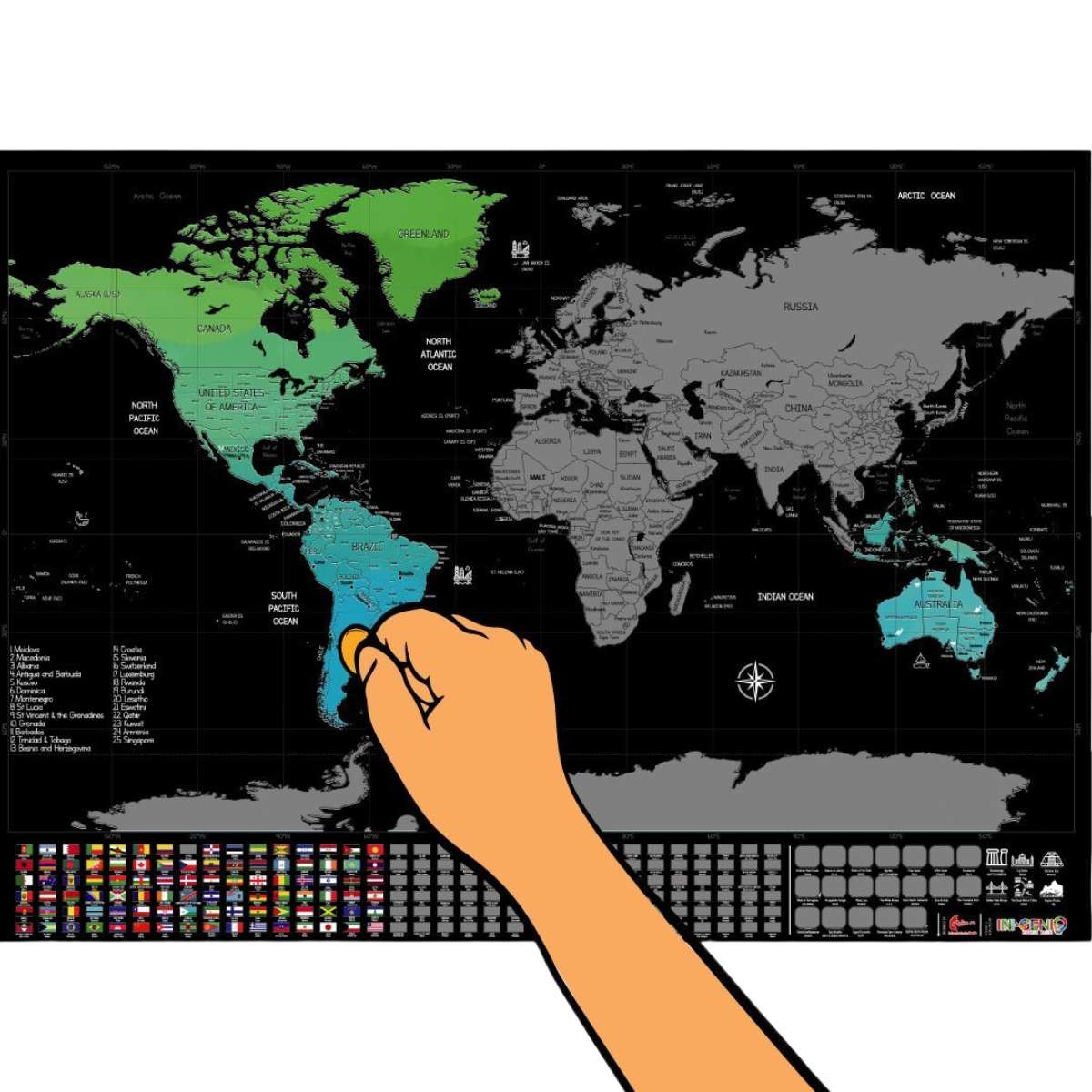 Raspando Mapa Países