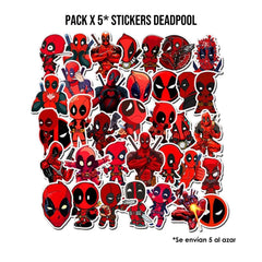 Pack x 5 Stickers DeadPool