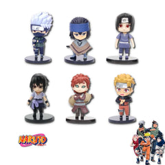 Set x 6 Figuras Naruto 8 CM