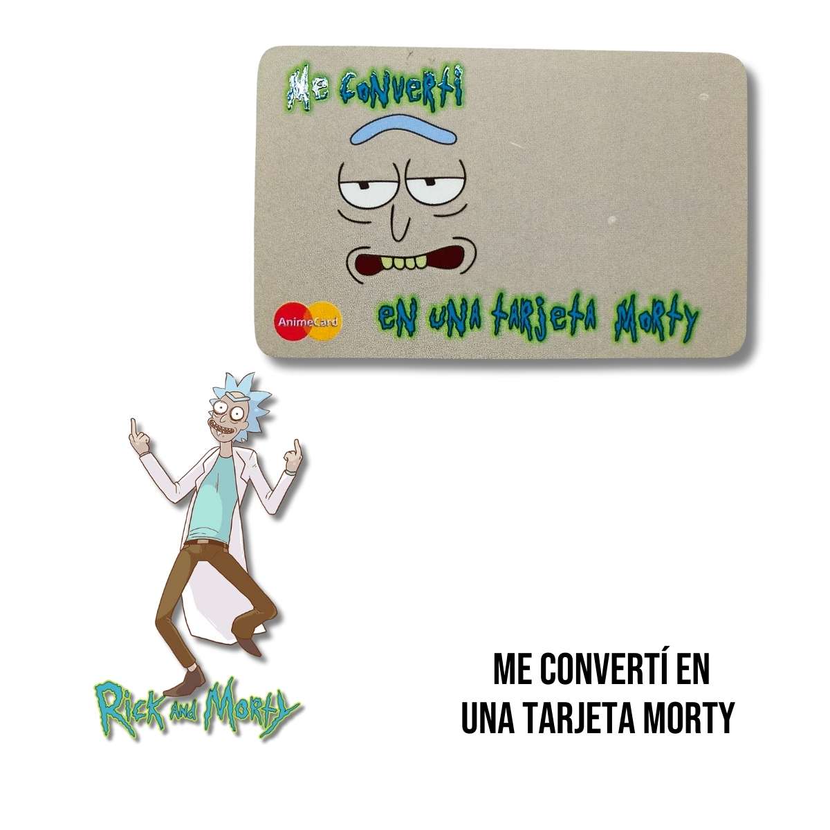 Carnet Sticker Cover Me Convertí en una Tarjeta Morty