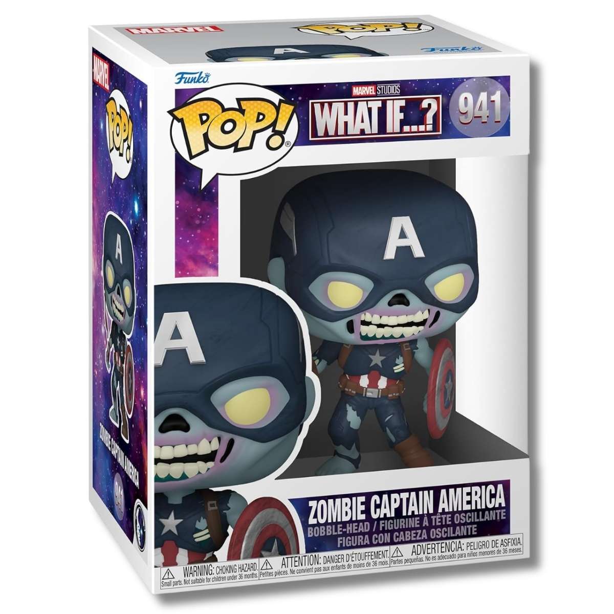 Funko Pop! Zombie Capitán América 941 Caja