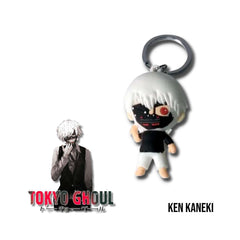 Llavero 3D PVC Ken Kaneki de Tokyo Ghoul con imagen tematica