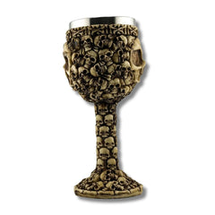 Copa de Vino con tallo de calavera