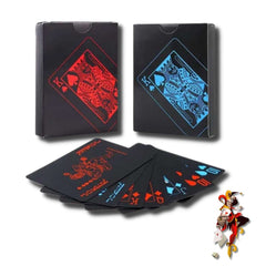 Baraja de cartas roja con empaque