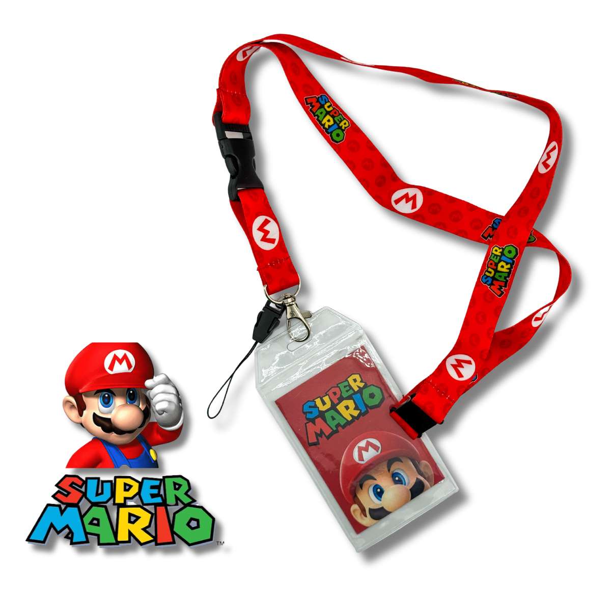 Porta Carnet Cinta Super Mario