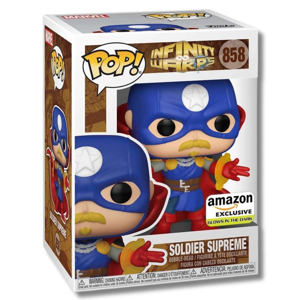 Funko Pop! Soldier Supreme Glow in the Dark 858 Caja