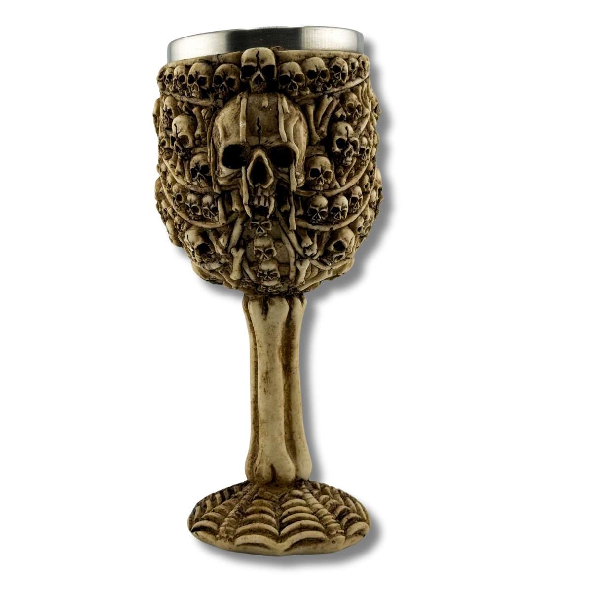 Copa de Vino Cadena de Calaveras