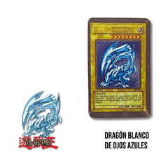 Carnet Sticker Cover Dragón Blanco de Ojos Azules