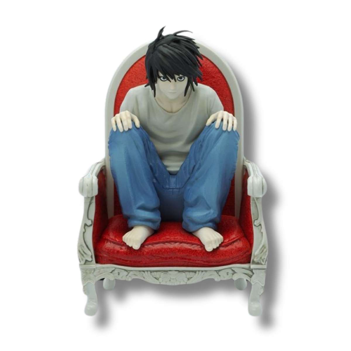Figura L (Lawliet) 15 CM Sentado en una silla