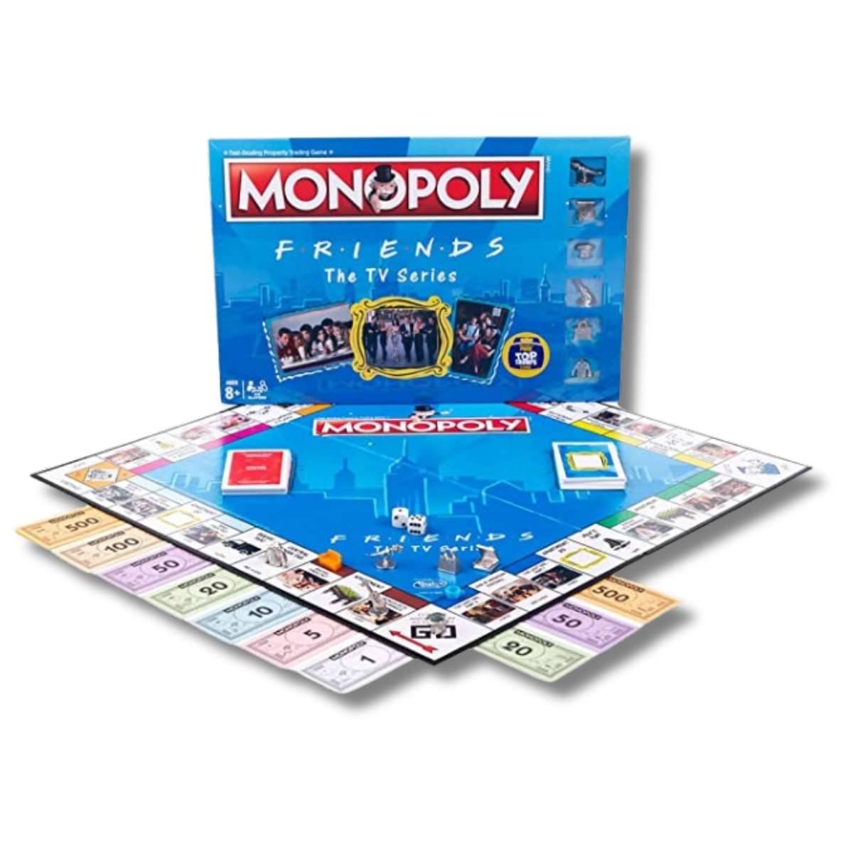 Tablero y Caja Monopoly Friends