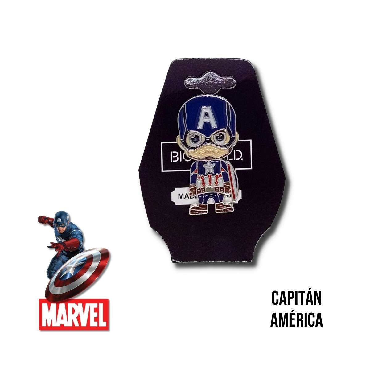 Pin Metálico Capitán América de Marvel