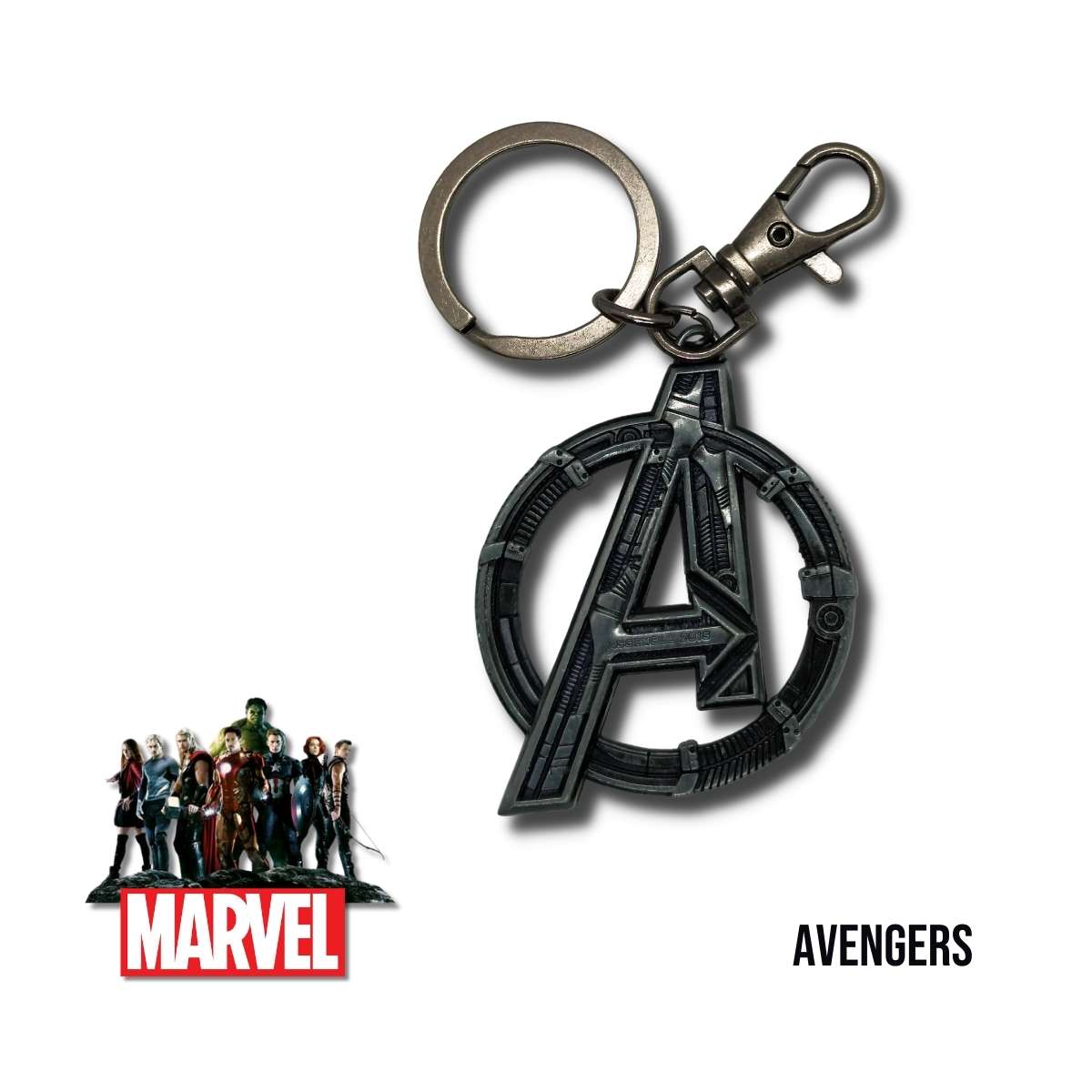 Llavero Metálico Logo Avengers Con imagen tematica