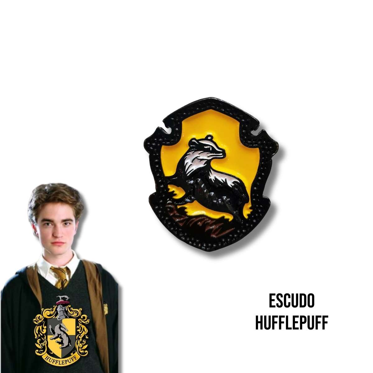 Pin Metálico Escudo Hufflepuff