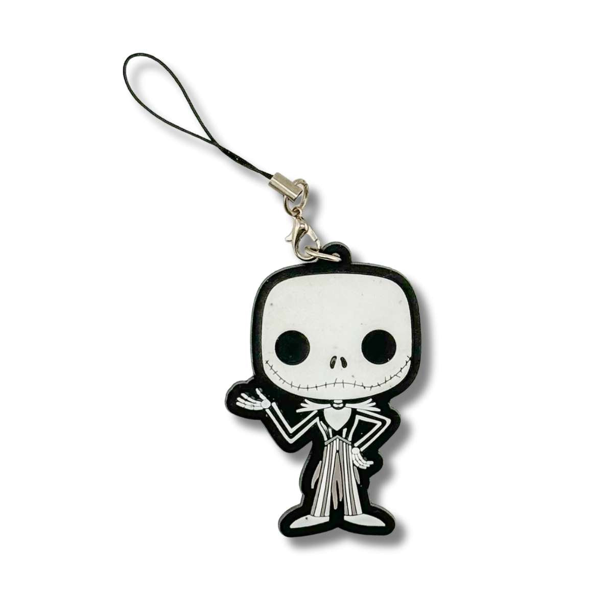 Llavero PVC Cordón Lariat Jack Skellington Saludando