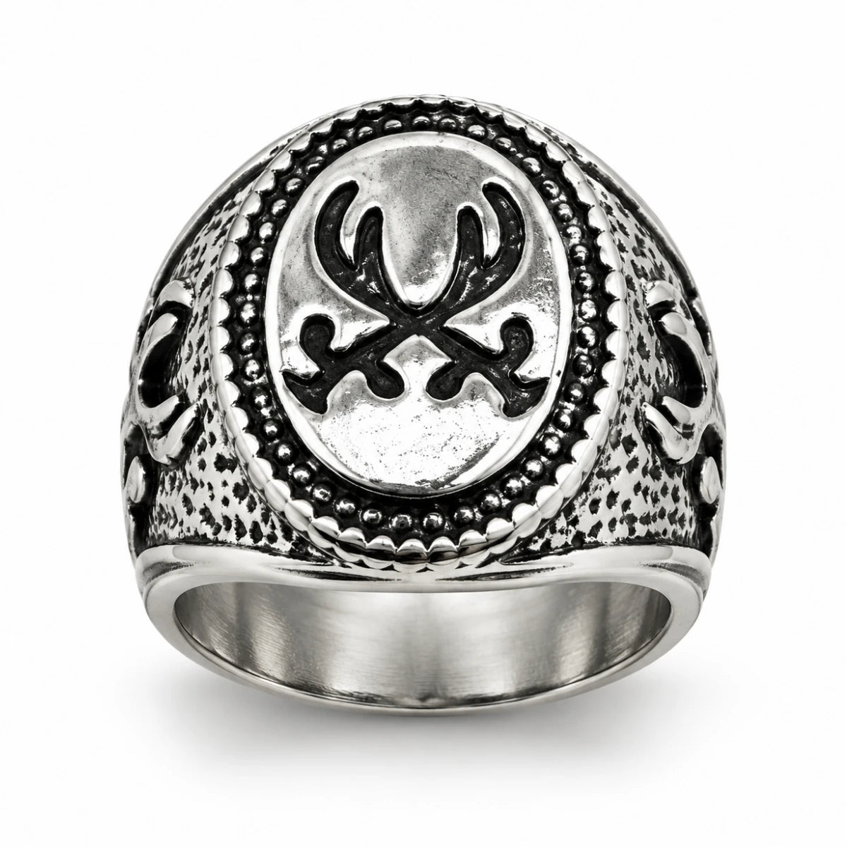 Anillo Astas Cruzadas Plateado