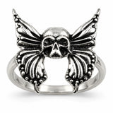 Anillo Calavera Mariposa