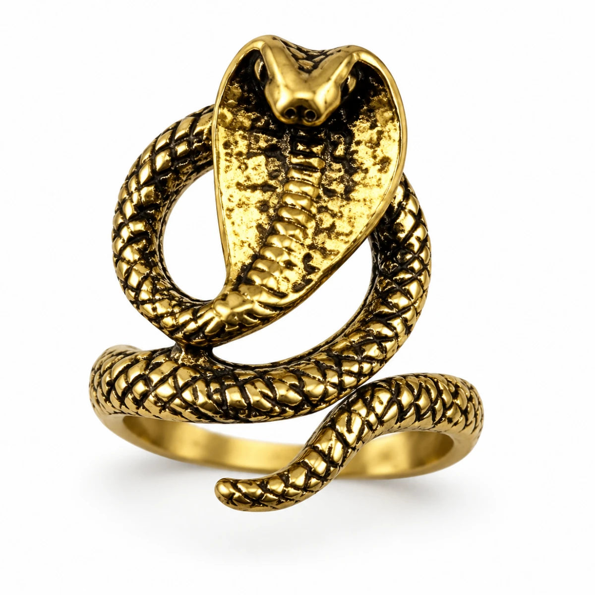Anillo Cobra Dorada
