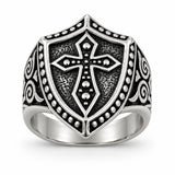 Anillo Escudo con Cruz