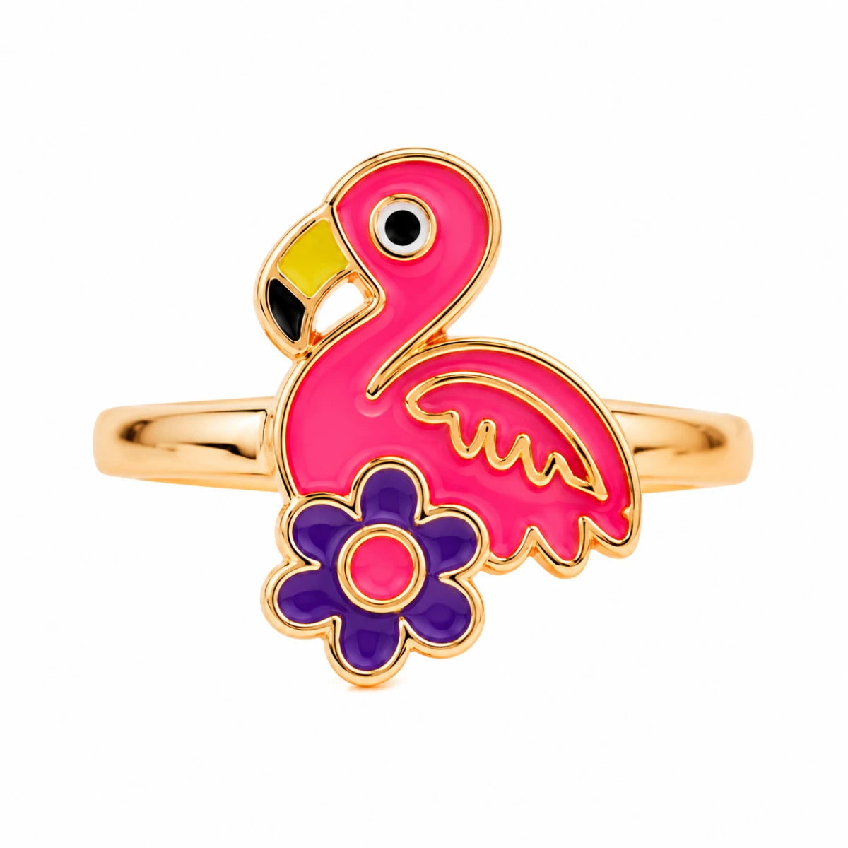 Anillo Flamenco con Flor Morada