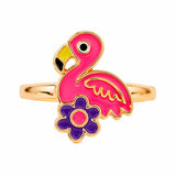 Anillo Flamenco con Flor Morada