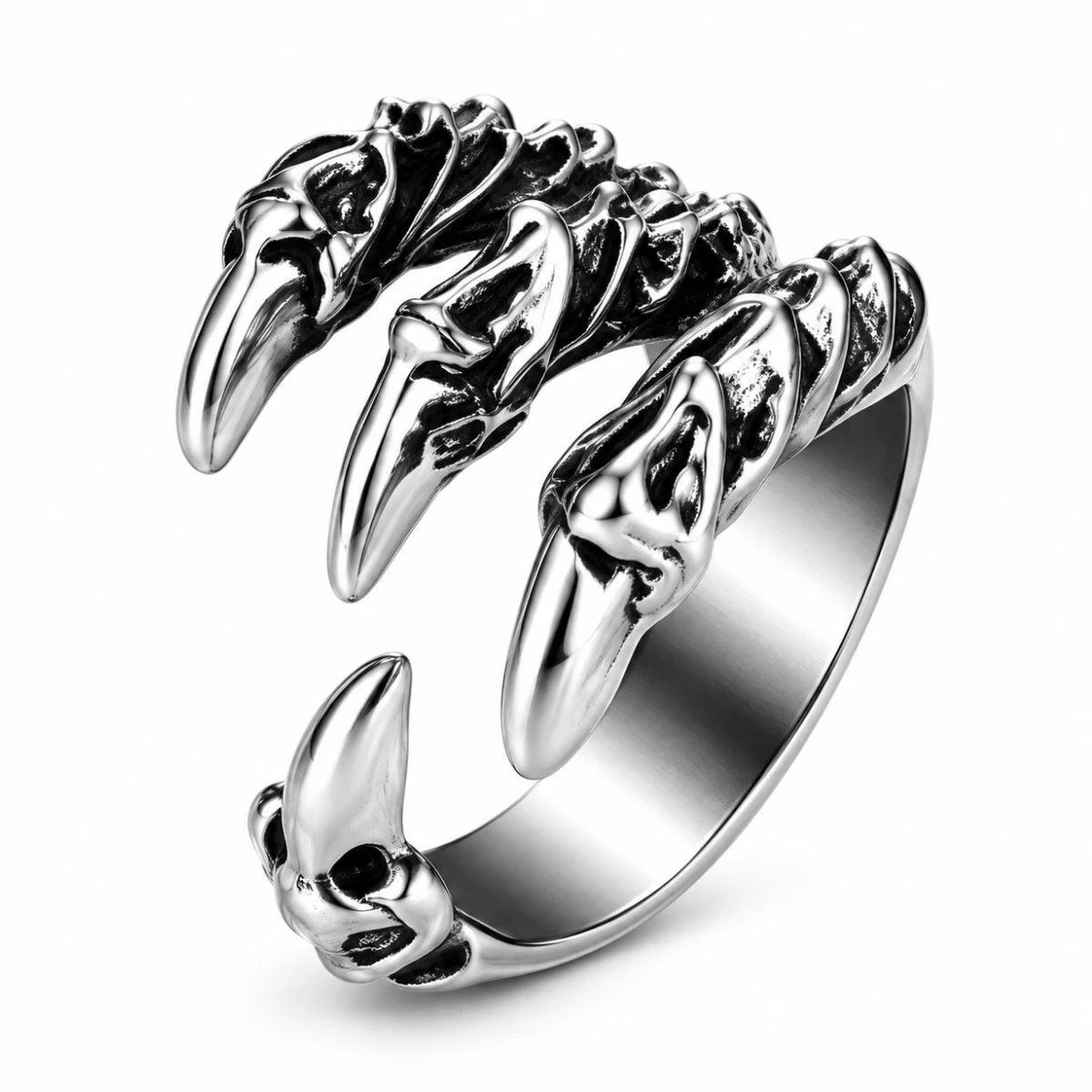 Anillo Garras de Bestia Plateado