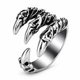 Anillo Garras de Bestia Plateado