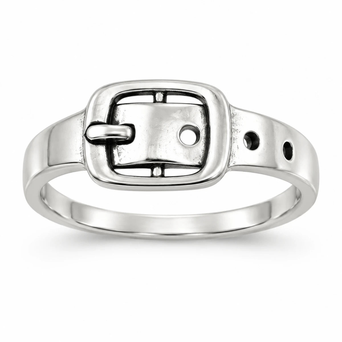 Anillo Hebilla Plateada