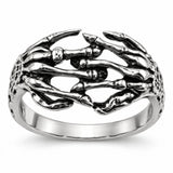 Anillo Manos Esqueléticas