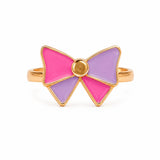 Anillo Moño Rosa y Lila