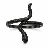 Anillo Serpiente Constrictor Negra