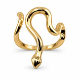 Anillo Serpiente Minimalista Dorada