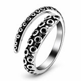 Anillo Tentáculo de Pulpo Plateado
