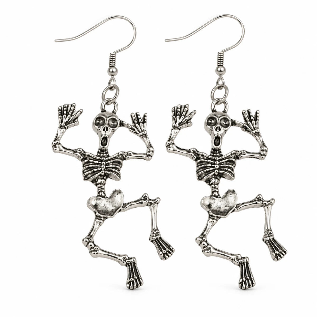 Aretes Esqueleto Asustado