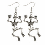 Aretes Esqueleto Asustado