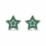 Aretes Estrella Verde