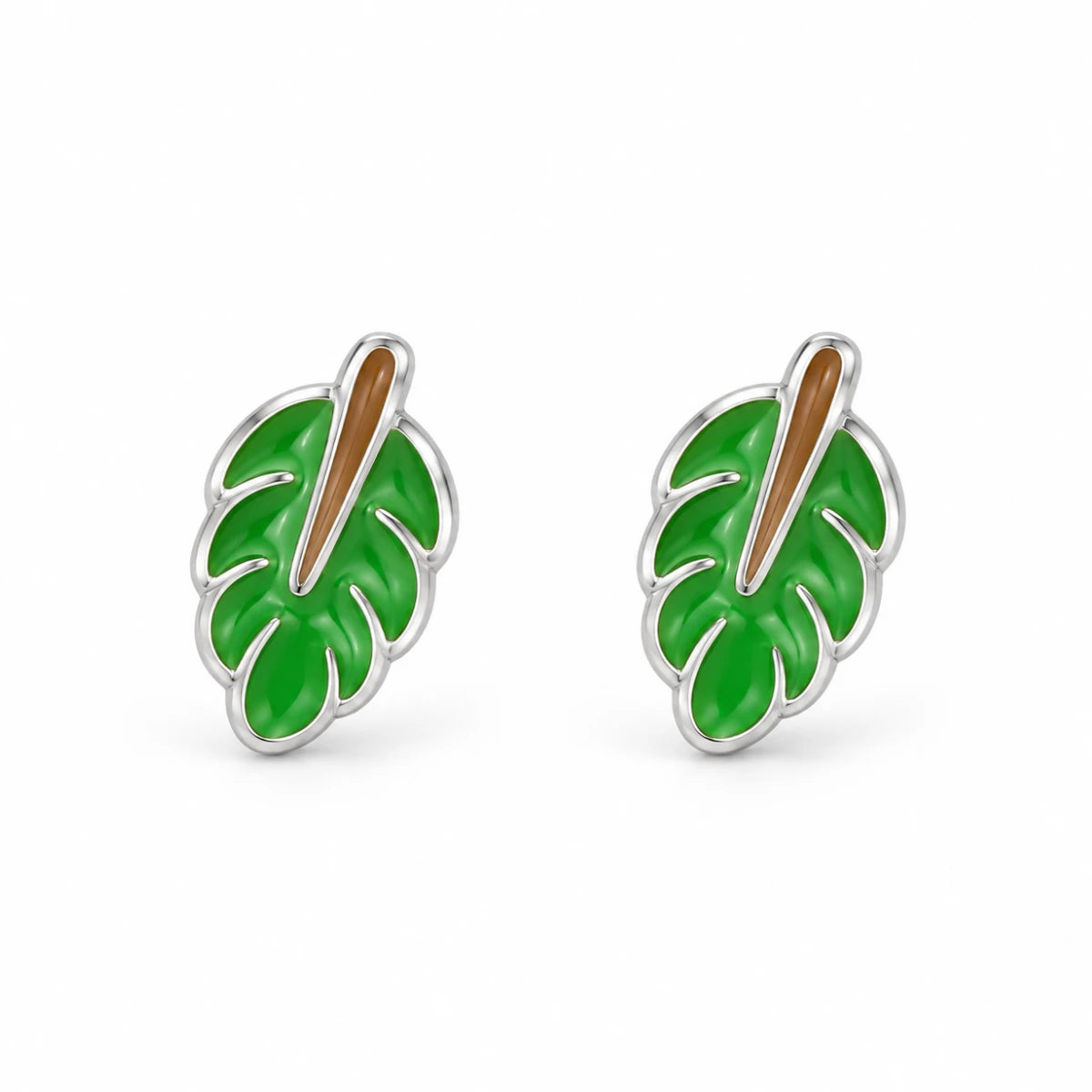 Aretes Hoja Verde