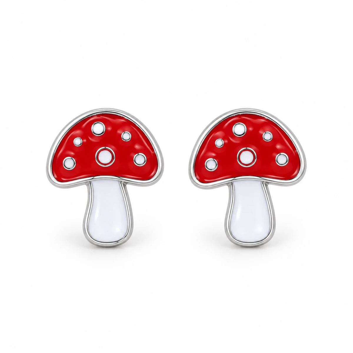 Aretes Hongo Rojo