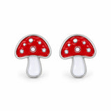 Aretes Hongo Rojo
