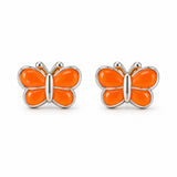 Aretes Mariposa Naranja