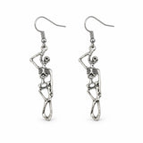 Aretes Metálicos Esqueleto Ahorcado