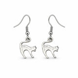 Aretes Metálicos Gato